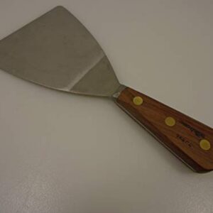 Dexter Russell USA 4in Hi Carbon Scraper Forged Angled Stiff Blade Full Tang Triple brass rivets Bolster 25RC4 Wood Handle Factory Second