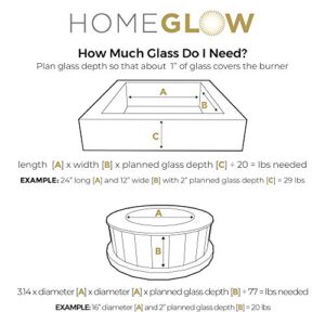 HOMEGLOW Fire Glass. Gold 1/2 inch. Reflective Tempered Glass Rocks for Gas or Propane Fire Pit or Fireplace. 10 Pounds.