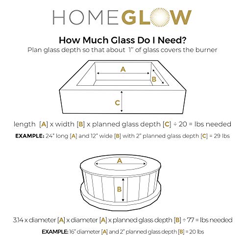 HOMEGLOW Fire Glass. Gold 1/2 inch. Reflective Tempered Glass Rocks for Gas or Propane Fire Pit or Fireplace. 10 Pounds.