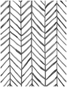 haokhome 96020-1 boho stripe peel and stick wallpaper herringbone black white vinyl self adhesive room decor contact paper 17.7in x 9.8ft