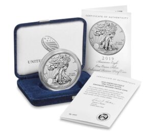 2019 s silver eagle s reverse proof enhanced low minted rare $1 us mint proof