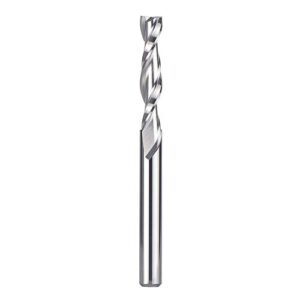 spetool spiral router bits with upcut 1/4 inch cutting diameter, 1/4 inch shank 3 inch extra long hrc55 solid carbide cnc end mill for wood cut, carving