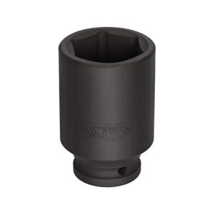 Jetech 3/4 Inch Drive 1-5/8 Inch Deep Impact Socket, Made with Heat-Treated Chrome Molybdenum Alloy Steel, 6-Point Design, SAE