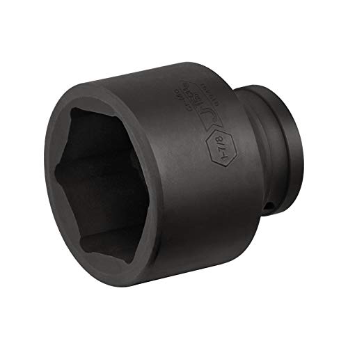 Jetech 3/4 Inch Drive 1-7/8 Inch Standard Impact Socket, Made with Chrome Molybdenum Alloy Steel, Heat Treated, 6-Point Design, SAE