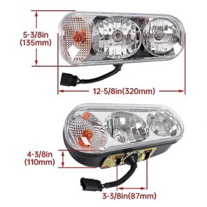 7BLACKSMITHS Universal Halogen Snow Plow Lights Kit for Boss Western Meyer Blizzard Curtis