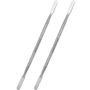 hemobllo metal spudger - 2 pcs electronics opening pry tool metal opening spudger pry tool double-ended stainless steel opening stick repair pry tools for cell phone, tablet, mp3, laptop