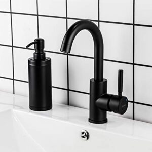 Bar Sink Faucet Matte Black GAPPO Bathroom Faucet Stainless Steel Farmhouse Lavatory Sink Faucet Mixer Small Kitchen Faucet