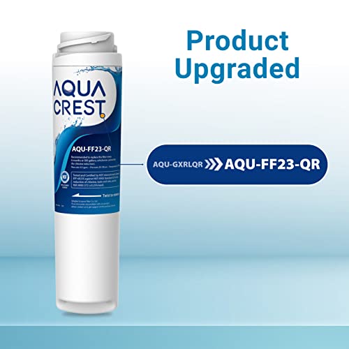AQUA CREST GXRLQR Under Sink Inline Water Filter, NSF 42 Certified, Replacement for GE SmartWater Twist and Lock In-Line GXRLQR Water Filter (Pack of 3)