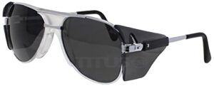 titus g77 premium metal frame aviator z87+, z87.1 safety glasses side shield motorcycle shooting dot ansi ce approved eyewear