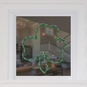 Northlight 17" Lighted St. Patrick's Day Irish Shamrock Window Silhouette