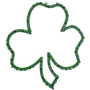 Northlight 17" Lighted St. Patrick's Day Irish Shamrock Window Silhouette