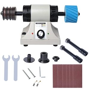 Leather Polishing Burnishing Machine, Leather Edge Grinding Kit Adjustable Rosewood Grinding Head Sander Buffing Motor for All Vegetable Tanned Leather 8000rpm 110V