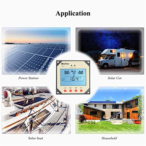 EPEVER Meter MT-1 Remote with LCD Display for Solar Charge Controller EPIPDB-COM Series 10A/20A Dual Battery Solar Panel Charging System