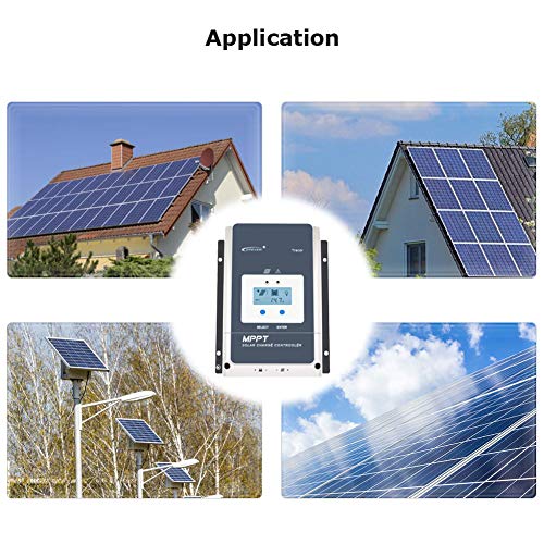 EPEVER 100A MPPT Solar Charge Controller Tracer-an Series High-Power Charge Controllers Compatible with 12V/24V/36V/48V Lead-Acid and Lithium Batteries (100A)
