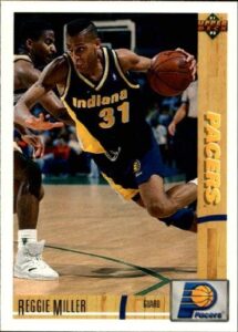 1991-92 upper deck #256 reggie miller nba basketball trading card
