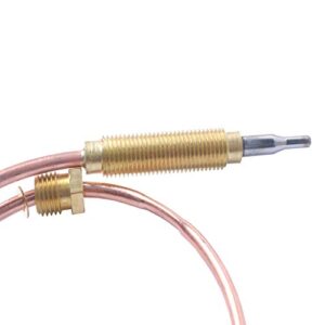F273117 Thermocouple for Compatible with Mr Heater F273100, F27310, MH12, MH12C, Replacement Thermocouple Heater Made by Copper Construction Milled Brass Fittings 12-1/2" Length (2 Pack)
