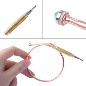 F273117 Thermocouple for Compatible with Mr Heater F273100, F27310, MH12, MH12C, Replacement Thermocouple Heater Made by Copper Construction Milled Brass Fittings 12-1/2" Length (2 Pack)