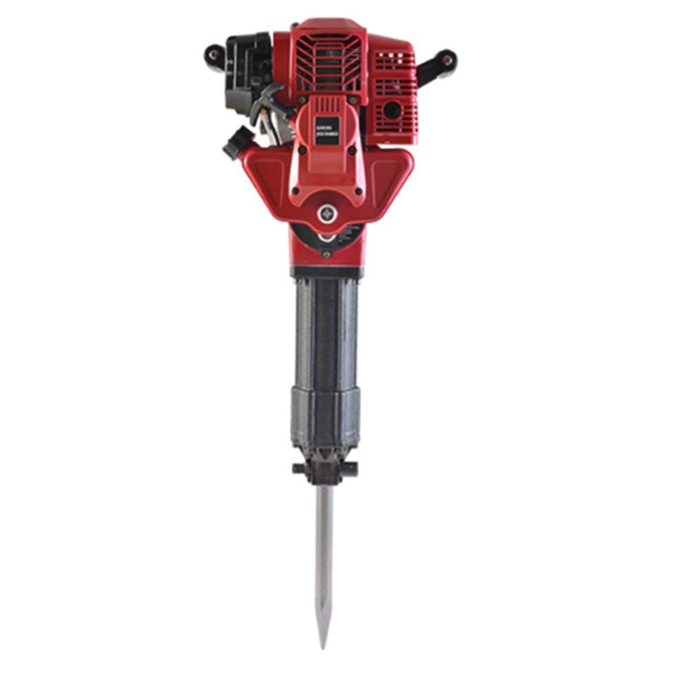 1700W Heavy Duty Demolition Jack Hammer with Pointed Chisel&Flat Chisel, 2-Stroke Gas Powered Demolition Jack Hammer Concrete Breaker 52CC Demolition Hammer Chisel 1.2L Concrete Breaker Hammer