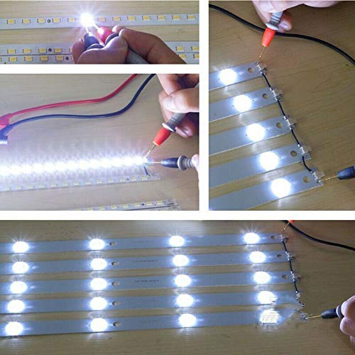 LED Light and TV Backlight Tester, 0-300V Adaptive Voltage LED Strip Lamp Beads Repair Testing Tool with Gold Plated Pin and Power Cable, Suitable for All LED Light Repairs