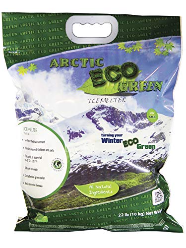 Arctic Eco Green Anti-Corrosive All Natural Child, Pet and Concrete Safe Ice Melt 22 Pound Bag