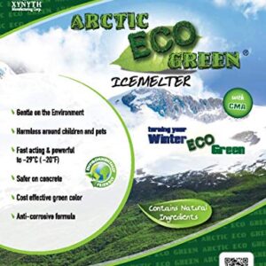 Arctic Eco Green Anti-Corrosive All Natural Child, Pet and Concrete Safe Ice Melt 22 Pound Bag