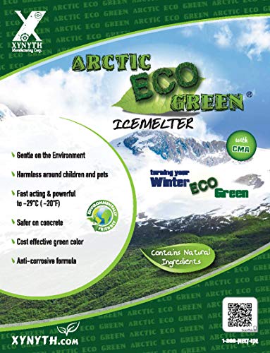 Arctic Eco Green Anti-Corrosive All Natural Child, Pet and Concrete Safe Ice Melt 22 Pound Bag