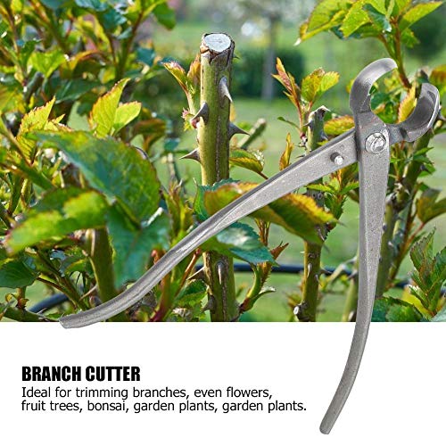 Hand Forged Bonsai Concave Branch Cutter,Branch Cutter Multifunction Carbon Steel Garden Branch Cutter Long Handle Scissor Bonsai Pruning Shear Tool