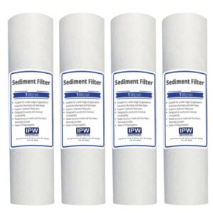 IPW Industries Inc. Pack of 4 Sediment Filters 1 Micron Compatible to 9534-40 EC110 Cartridges