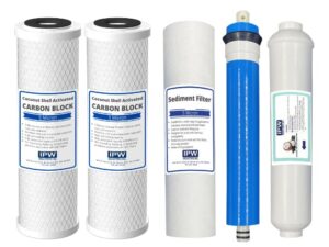 ipw industries inc. compatible filters for the puroline pl-5000 reverse osmosis system set of 5 w/ 50 gpd membrane