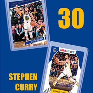Stephen Curry Card Bundle - (6) Golden State Warriors Basketball Trading Cards - 2X MVP # 30