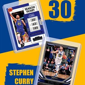 Stephen Curry Card Bundle - (6) Golden State Warriors Basketball Trading Cards - 2X MVP # 30