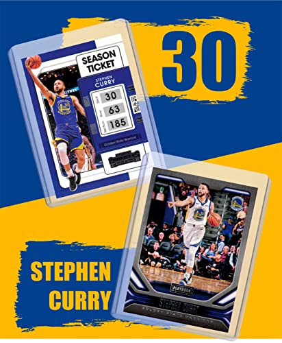 Stephen Curry Card Bundle - (6) Golden State Warriors Basketball Trading Cards - 2X MVP # 30