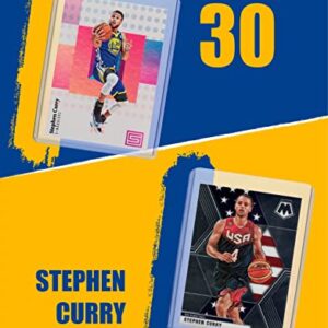 Stephen Curry Card Bundle - (6) Golden State Warriors Basketball Trading Cards - 2X MVP # 30