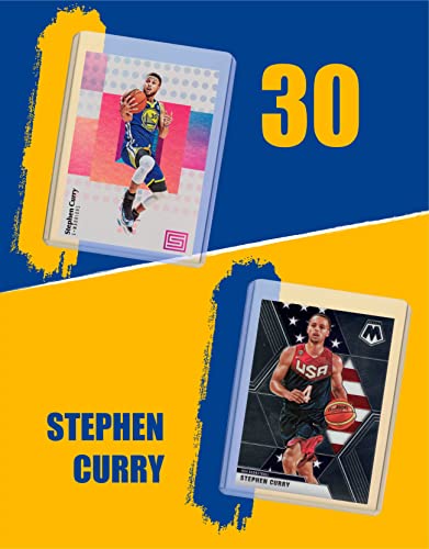 Stephen Curry Card Bundle - (6) Golden State Warriors Basketball Trading Cards - 2X MVP # 30