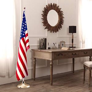 Base Stand for Flag Indoor Outdoor, Flag Base Stand Flag Pole Base for Large Flags, Flag Pole Floor Stand Hold Flagpole Base Indoor Gold Flag Pole Stand for 1.3'',1.1''and 0.9'' Diameter Flag Pole