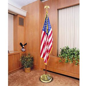 Base Stand for Flag Indoor Outdoor, Flag Base Stand Flag Pole Base for Large Flags, Flag Pole Floor Stand Hold Flagpole Base Indoor Gold Flag Pole Stand for 1.3'',1.1''and 0.9'' Diameter Flag Pole