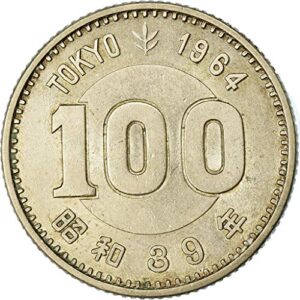 1964 Silver Japanese 100 Yen Circulated Commemorative Summer Tokyo Olympiad Coin. The Olympiad The Transformed Global Identity Of Post WW2 Japan. 100 yen Circulated Graded by Seller