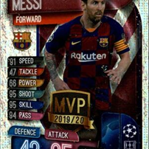 2019-20 Topps UEFA Champions League Match Attax Club MVPs #C BAR Lionel Messi FC BARCELONA Official Futbol Soccer Trading Card Game Playing Card