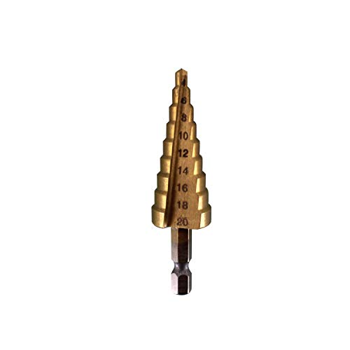 HFS (R) 3PCS HSS Step Bits, High Speed Steel Step Drill Bits Set (4-12mm, 4-20mm and 4-32 mm) Cone Drill Bits Hole Cutter for Wood, Stainless Steel, Sheet Metal