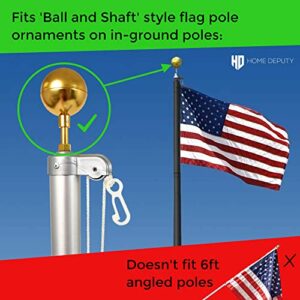 HOME DEPUTY Solar Flag Pole Light - Solar Flag Light - 111 led - Brightest Outdoor flagpole Light for Most in-ground flagpoles - Dusk to Dawn Lighting Power - Pole Topper - Rechargeable Battery