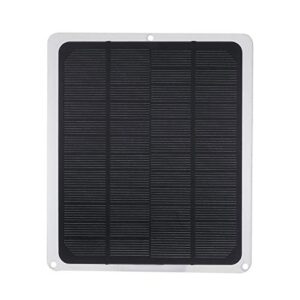 Decdeal Solar Panel with USB Port DC12V 10W Car Chargers Charge for 12V-Battery Portable Completed Accessories for Outdoor Camping Hiking Fishing Climbing