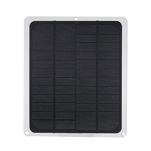 Decdeal Solar Panel with USB Port DC12V 10W Car Chargers Charge for 12V-Battery Portable Completed Accessories for Outdoor Camping Hiking Fishing Climbing