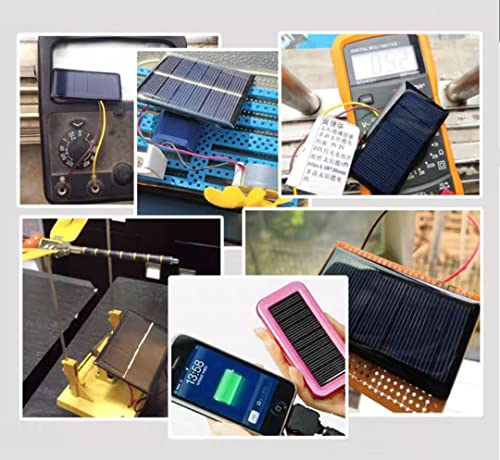 Fielect 5V 0.15W Polycrystalline Mini Solar Panel Module DIY for Light Toys Charger 53x30mm 1Pcs