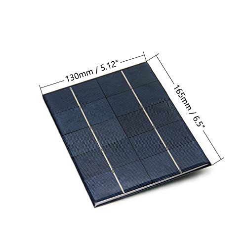 Fielect USB Mini Solar Panel 5V 3.5W Polysilicon Solar Cells Charger for Bicycles,Mobile Phones,Power Bank,Camping Lights 130x165mm