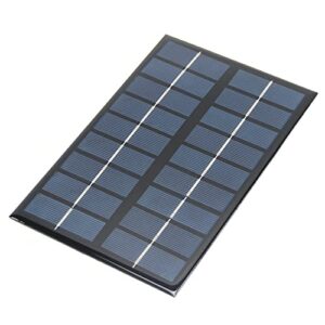 fielect mini solar panels 9v 3w small solar panel charger polysilicon solar epoxy cell charger diy solar system kit, 195x125mm