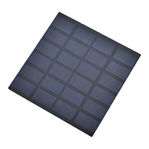 Fielect Mini Solar Panel 6V 1.5W Polycrystalline Solar Epoxy Cell Charger DIY Solar System Kit for Light Toys Charger 110x110mm 1Pcs