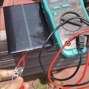 Fielect Mini Solar Panel 6V 1.5W Polycrystalline Solar Epoxy Cell Charger DIY Solar System Kit for Light Toys Charger 110x110mm 1Pcs
