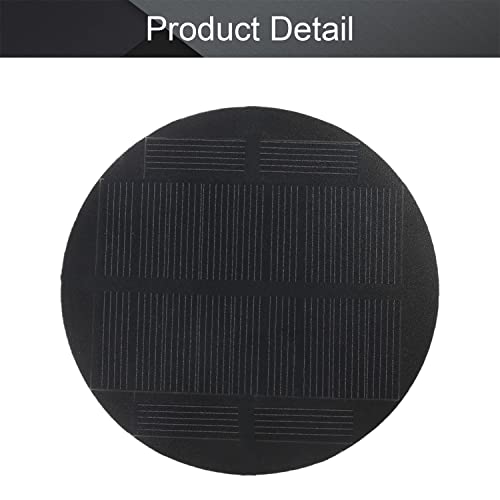 Fielect Mini Solar Panel 5.5V 0.85W Polycrystalline Solar Epoxy Cell Charger DIY Solar System Kit for Light Toys Charger, 91mm Diameter