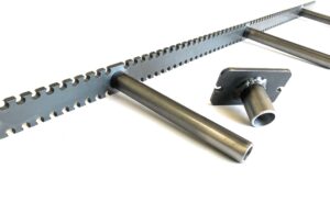 heavy duty floating shelf bracket - 1 1/4 backplate - 9 sizes - 3/4 rod diameter - 4, 6, and 9 inch rod length