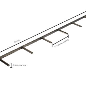 Heavy Duty Floating Shelf Bracket - 1 1/4 backplate - 9 sizes - 3/4 Rod Diameter - 4, 6, and 9 inch rod length